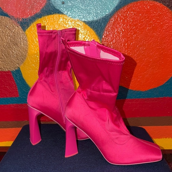 Call It Spring Shoes - Call It Spring Fuchsia Heeled Boots